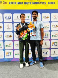 स्वर्णिम सफलता: गुंजन ने दिलाया साई एनसीओई औरंगाबाद को गोल्ड मेडल