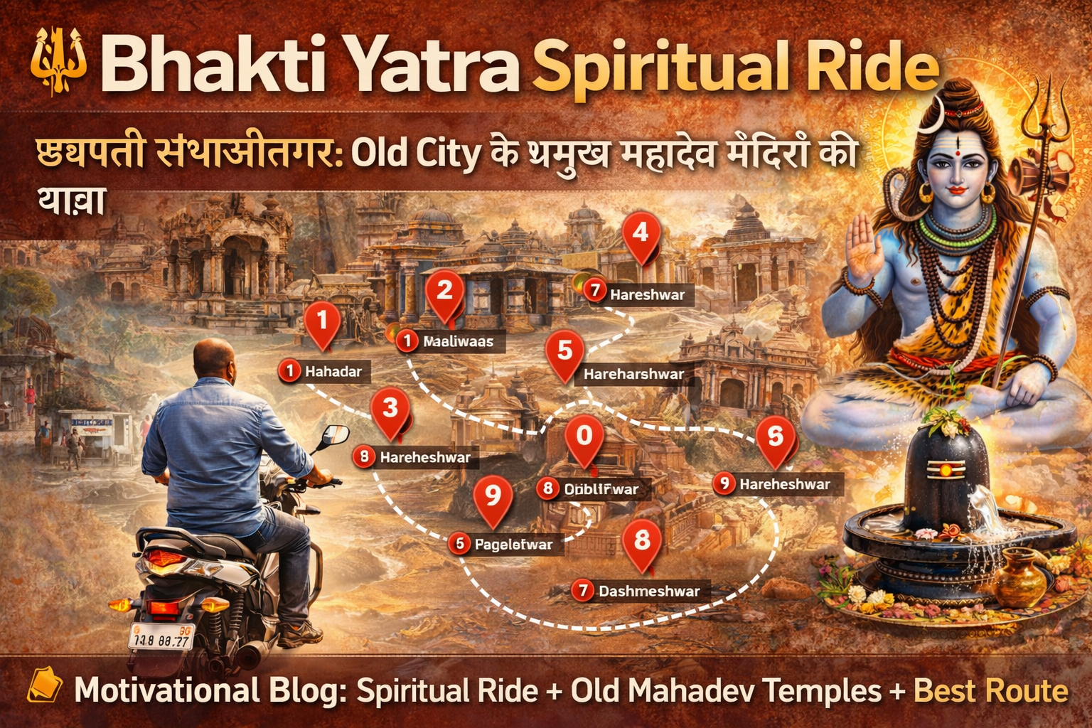 Bhakti Yatra Spiritual Ride | Chhatrapati Sambhajinagar Old City Mahadev