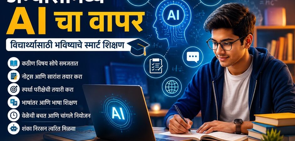 “अभ्यासामध्ये AI चा वापर – विद्यार्थ्यांसाठी भविष्याचे शिक्षण”