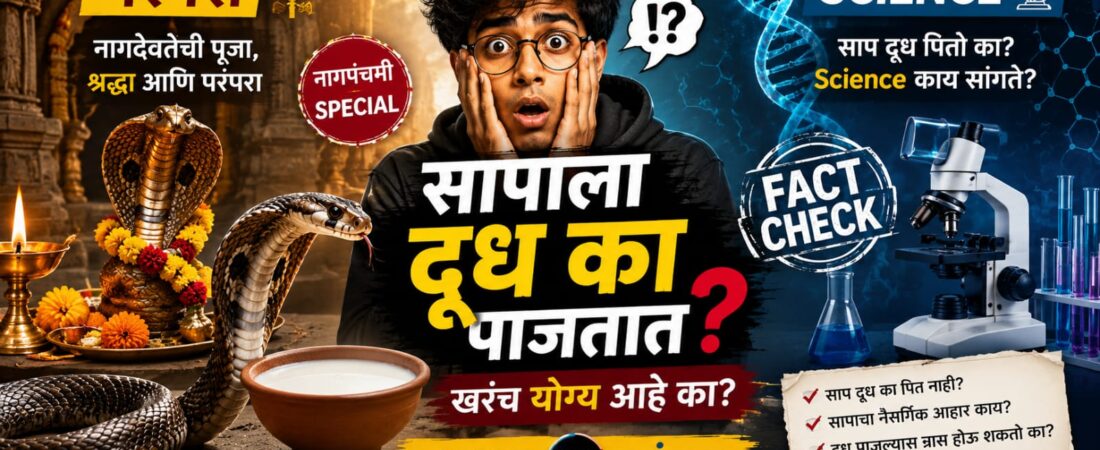 नागपंचमीला सापाला दूध का पाजतात? Gen Z Fact Check: श्रद्धा की Science?