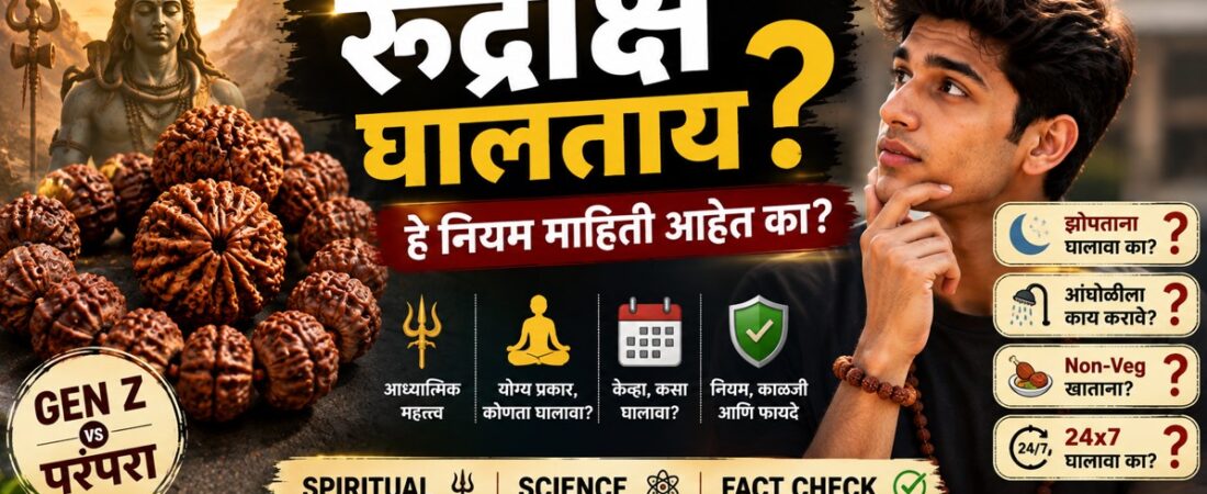 रुद्राक्ष का, कसा आणि केव्हा घालावा? नेहमी घालावा का? नियम, फायदे आणि आध्यात्मिक महत्त्व 🔱